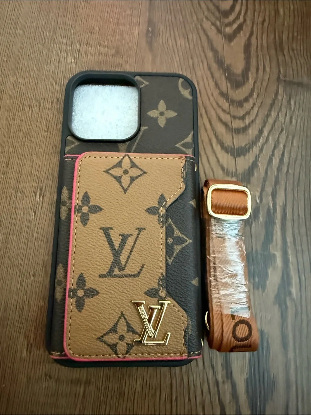 FASHION Apple iPhone Phone Case With Magnetic Card Wallet and Lanyard